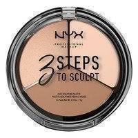 NYX Professional Makeup 3 Steps to Sculpt Face Sculpting Palette (5g), NYX Professional Makeup