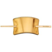 Balmain Hair Barrette Leather Gold, Balmain