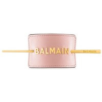 Balmain Limited Edition Pastel Pink Hair Barrette with Golden Logo SS20, Balmain