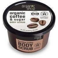 Organic Shop Body Scrub Brazilian Coffee_cosmos Natural BDIH (250mL), Organic Shop