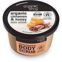 Organic Shop Body Scrub Honey Cinnamon_cosmos Natural BDIH (250mL), Organic Shop