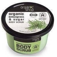Organic Shop Body Scrub Provence Lemongrass_cosmos Natural BDIH (250mL), Organic Shop