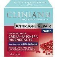 Clinians Antirughe Repair Face Night Cream-mask, Regenerating With Pomegranate Extract (50mL), Clinians