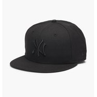 New Era - Black On Black Yankees Cap - Musta - 7 1/8