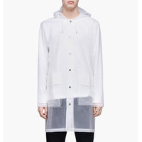 Rains - Hooded Coat - Valkoinen - M-L