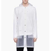 Rains - Hooded Coat - Valkoinen - XXS-XS