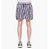 Dedicated - Big Stripes Swim Shorts - Valkoinen - XS