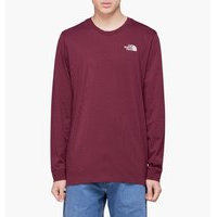 The North Face - Simple Dome Long Sleeve Tee - Punainen - XXL