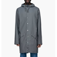 Rains - Long Jacket - Musta - XS-S