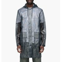 Rains - Check Hooded Coat - Harmaa - M-L