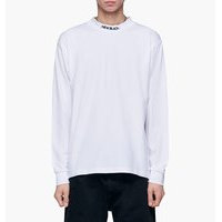 New Black - T-Neck Long Sleeve Tee - Valkoinen - L