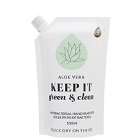 KEEP IT green & clean Antibacterial Hand Sanitizer Pouch Aloe Vera 100ml
