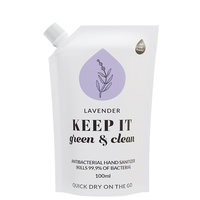 KEEP IT green & clean Antibacterial Hand Sanitizer Pouch Lavender 100ml
