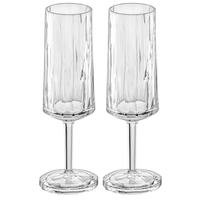 Club No. 2 Tumblerlasi 25 cl 2-pack Crystal Clear, Koziol