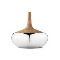 Henning Kuppiel Karkkikulho Sipulinmuotoinen Ø12cm Ruostumaton teräs/ Tammipuuta, Georg Jensen