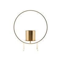 Kynttiläteline Circle Brass 40 cm, House Doctor