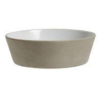 Stoneware kulho, beige/valkoinen, L, Nordal