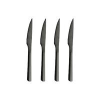 Raw Cutlery Pihviveitsi 4-pakkaus Lahjapakkaus Musta, Aida