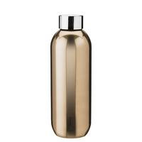 Keep Cool vacuum insulated bottle, 0,6 l - dark gold/steel, Stelton