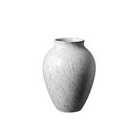Maljakko Valkoinen/harmaa 20 cm, Knabstrup Keramik