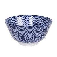 Nippon Blue Rice Bowl Wave 12 cm, Tokyo Design Studio