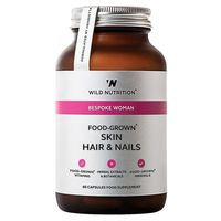 WILD NUTRITION FOOD-GROWN® SKIN HAIR & NAILS 60 KAPS. PE 7/21 - Lisäravinteet, Wild Nutrition