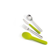 GoEat Compact stainless-steel cutlery set - Green, Joseph Joseph