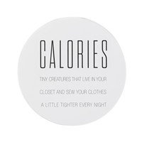 Tarra 'Calories' Musta Muovi 13cm 1 styck, Bloomingville