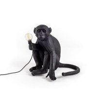 Monkey Valaisin Outdoor Sitting - Musta, SELETTI