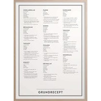 Grundrecept Poster 50x70, Kunskapstavlan