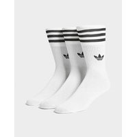 Adidas originals solid crew sukat 3 paria miehet - mens, valkoinen, adidas originals