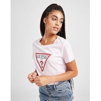 Guess icon logo short sleeve t-shirt - womens, vaaleanpunainen, guess