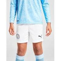 Puma manchester city fc 2020/21 -kotishortsit juniorit - kids, valkoinen, puma