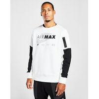 Nike air max fleece -collegepaita miehet - only at jd - mens, valkoinen, nike