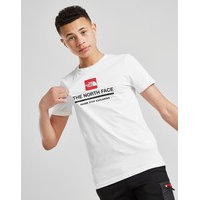 The north face linear box logo t-shirt junior - only at jd - kids, valkoinen, the north face