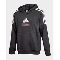 Adidas badge of sport fleece hoodie junior - kids, musta, adidas