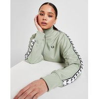 Fred perry tape crop track jacket - womens, vihreä, fred perry