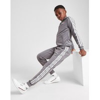 Adidas originals 3-stripes tape poly track pants junior - kids, harmaa, adidas originals