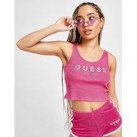 Guess logo rib tank top - womens, vaaleanpunainen, guess