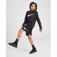 Nike swoosh french terry shorts junior - kids, musta, nike