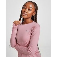Nike pitkähihainen running miler -paita naiset - womens, vaaleanpunainen, nike