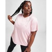 Nike running miler short sleeve plus size t-shirt - womens, vaaleanpunainen, nike