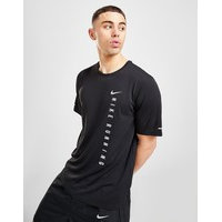 Nike run divison miler hybrid -t-paita miehet - mens, musta, nike