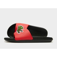 Lacoste croco slides - mens, musta, lacoste