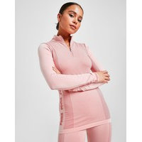 Puma evoknit seamless 1/4 zip top - womens, vaaleanpunainen, puma