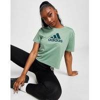 Adidas cropattu t-paita naiset - womens, vihreä, adidas