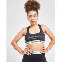 Juicy couture logo sports bra - womens, musta, juicy couture