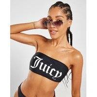 Juicy couture logo bandeau bikini top - womens, musta, juicy couture