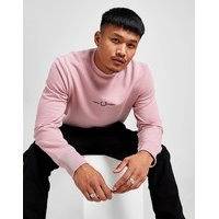 Fred perry central mini logo sweatshirt - mens, vaaleanpunainen, fred perry