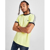 Fred perry taped ringer t-shirt - mens, keltainen, fred perry